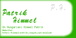 patrik himmel business card